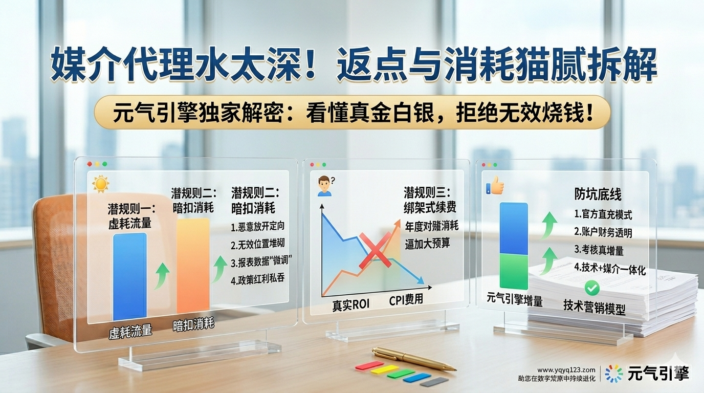 媒介代理水太深！如何看懂服务商的返点和消耗猫腻？